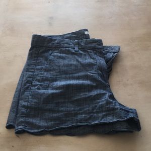 Gap scalloped edge chambray shorts